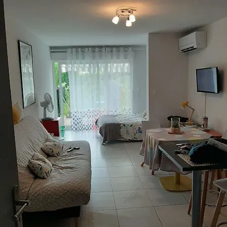 Avec Jardinet Clim Parking Apartamento Gruissan